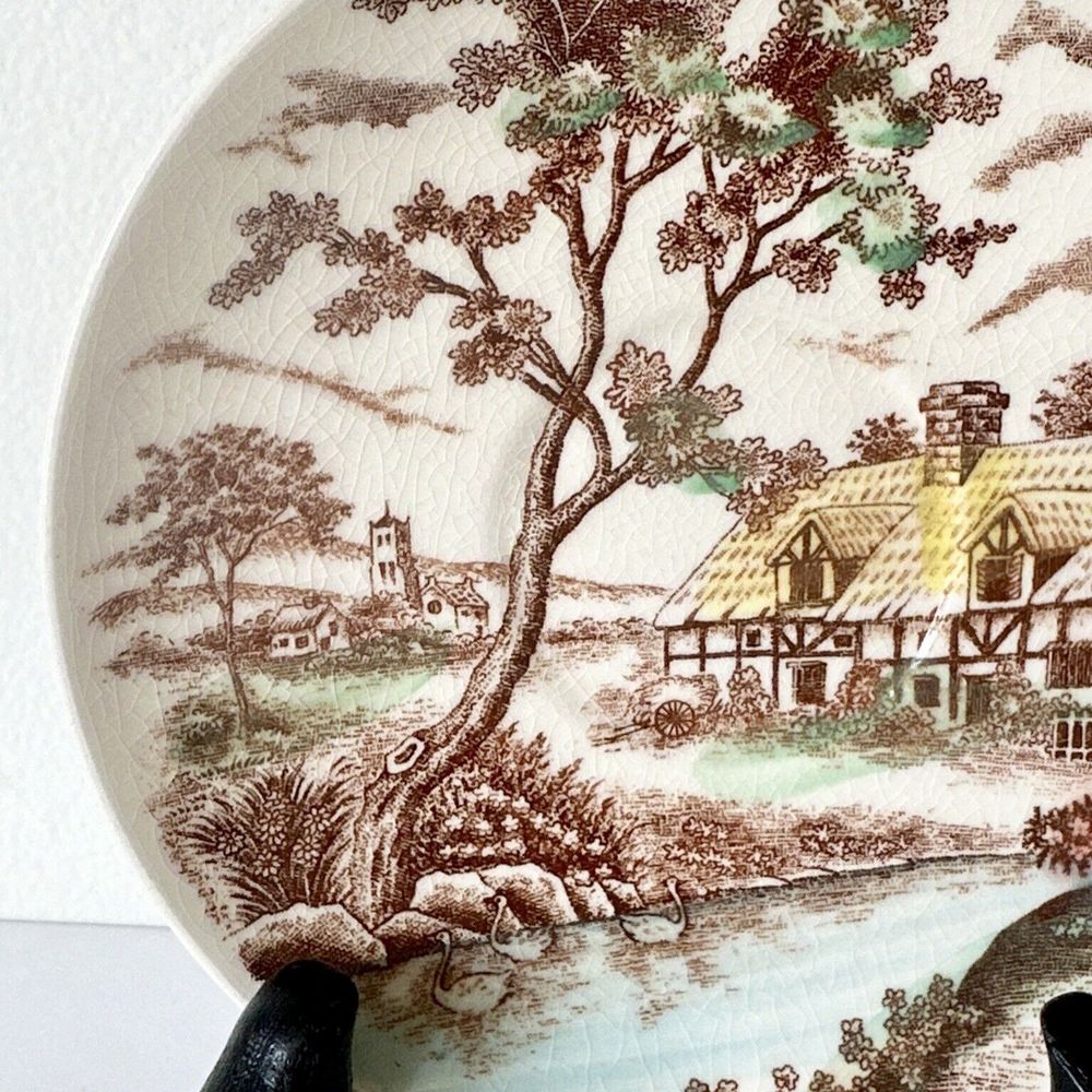 1 Replacement Colonial Village Tea Plate Saucer Hand painted Japan - Picture 3 of 7